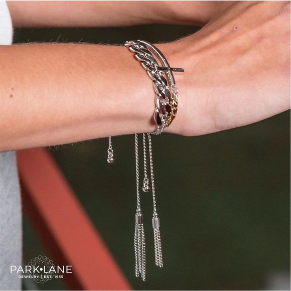 Park Lane Miracle Silver and Gold Cross Bracelet - Picture 2 of 8